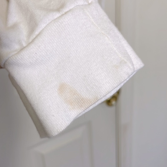 CCO PRICE DROP 🔥🔥 White Cropped Beach Hoodie Size Large - Picture 5 of 5